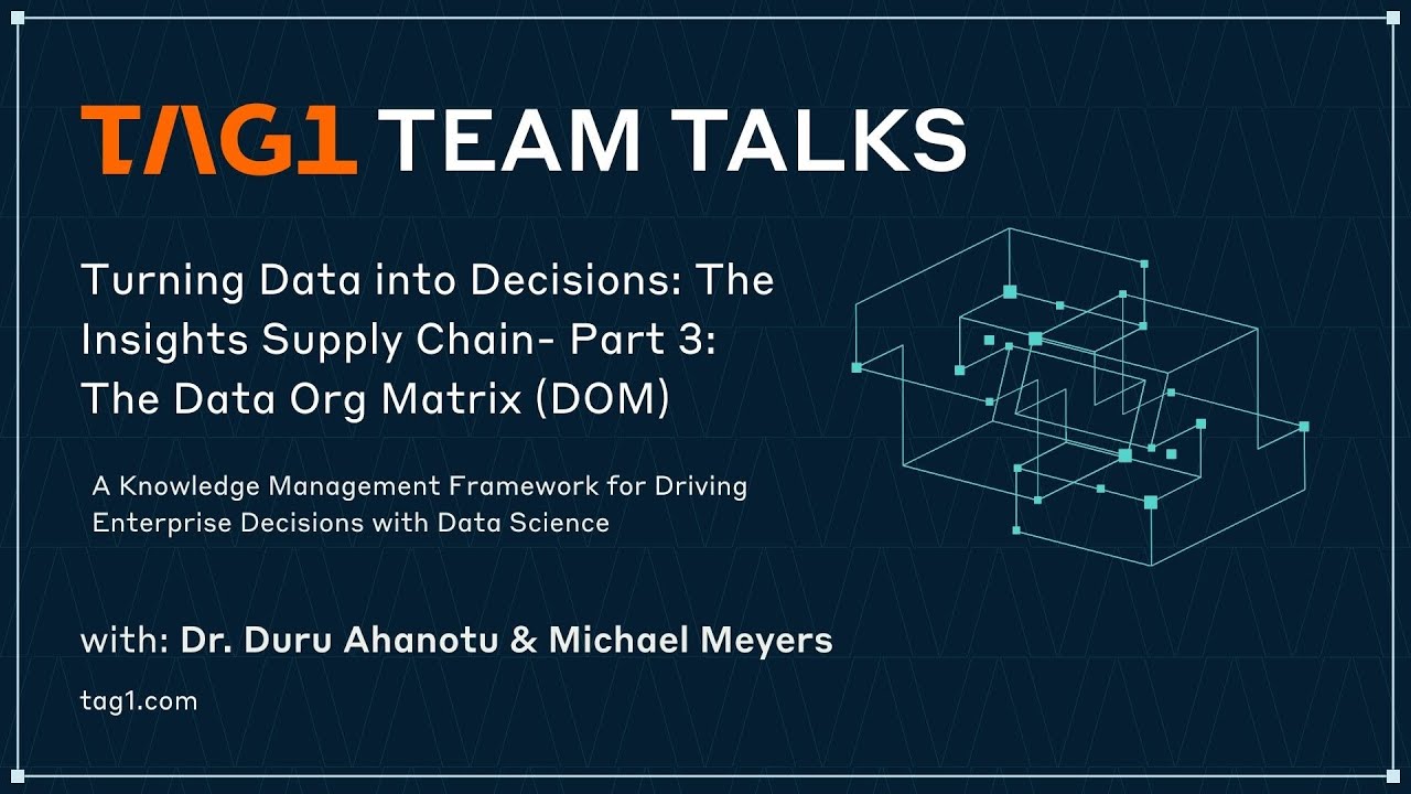 Mastering the Data Org Matrix: Insights Supply Chain Framework Part 3 - Tag1 Team Talk