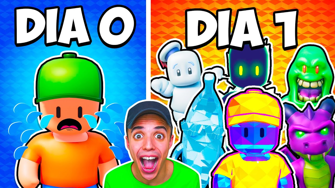 El que MÁS SKINS Consiga en 24 Horas, GANA! Stumble Guys