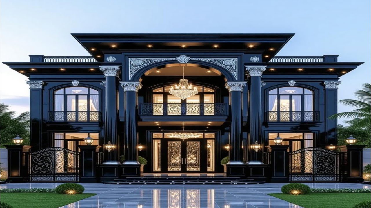 Luxury Royal Black & Silver Mansion Tour | Crystal Bright Interiors & 🌸🪄Modern Royal Design🍀✨🥰
