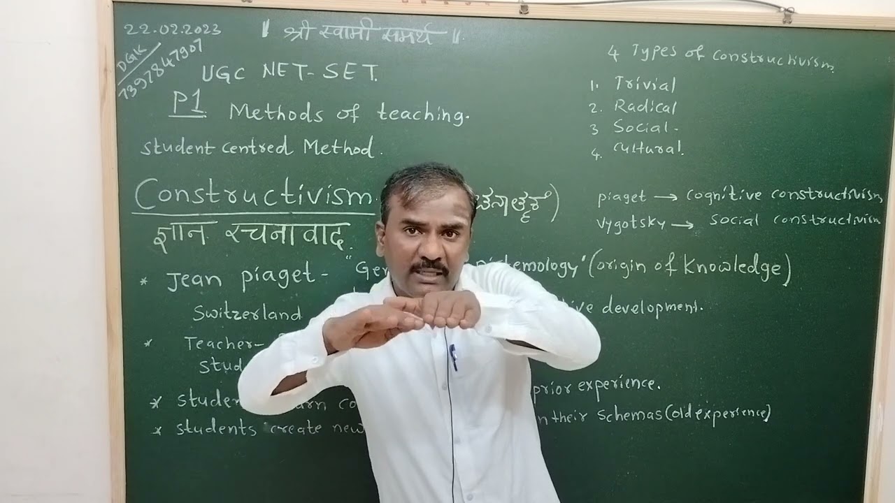 KSET P1 Unit 1 Constructivism @In Kannada