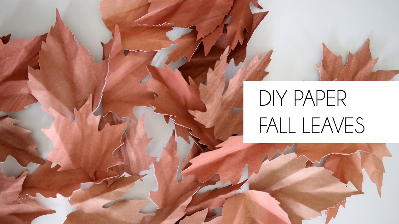 DIY Paper Fall Leaves Garland for the Home (Cricut and Silhouette)