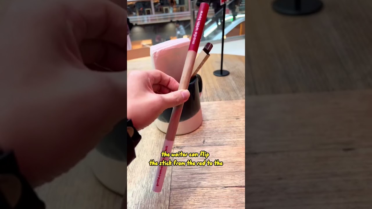 What is this red and white stick at all Grill&rsquo;d Burger Restaurants for? #australia #restaurant