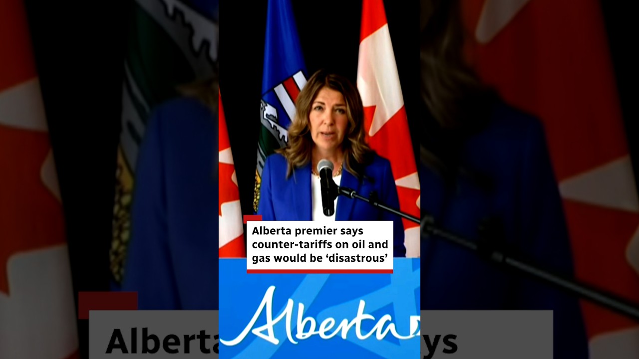 Alberta premier says counter-tariffs on oil and gas would be &lsquo;disastrous&rsquo;