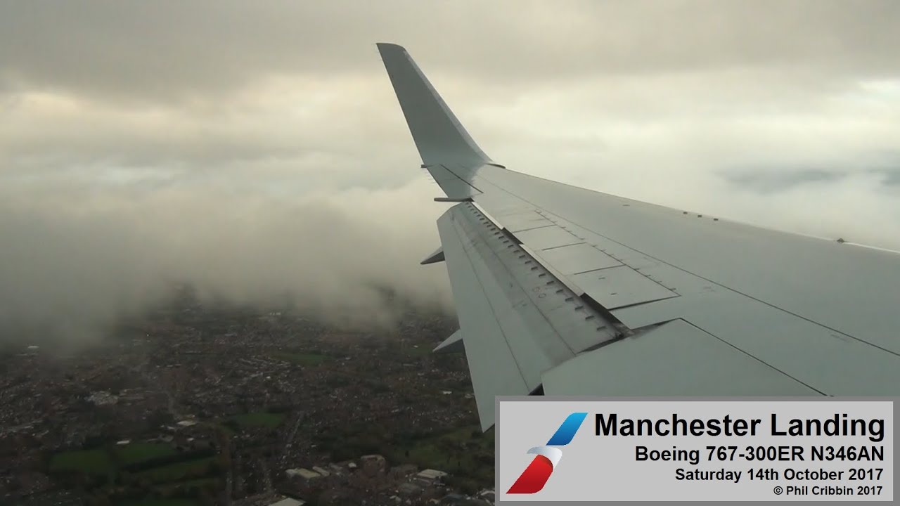 Manchester Airport Landing Wing-View - 14th October 2017