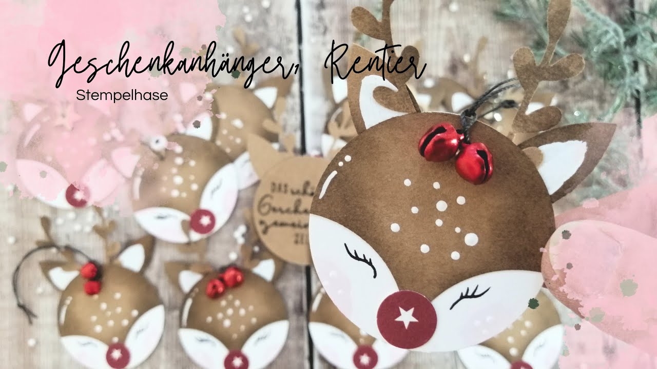 Aus Actionpapier 5 weihnachtliche Geschenkanhänger  schnell und einfach basteln