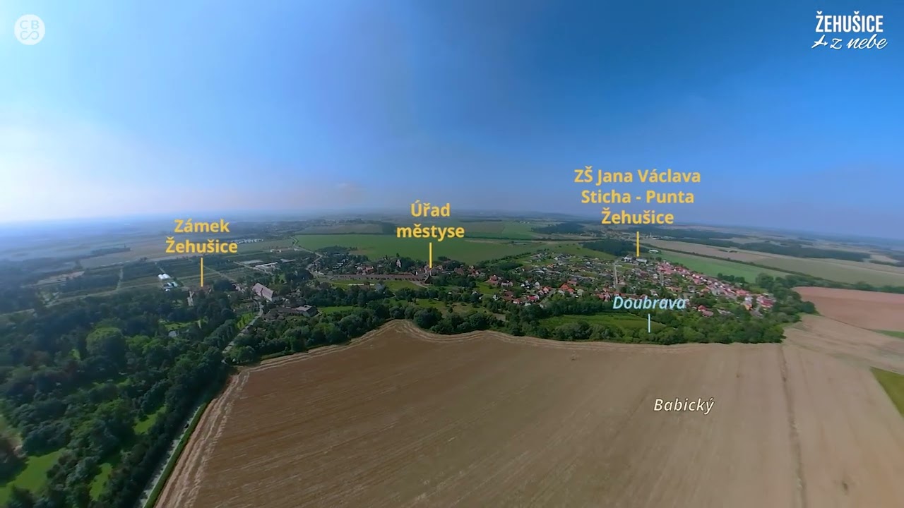 Leteck&aacute; videomapa Žehu&scaron;ice z nebe