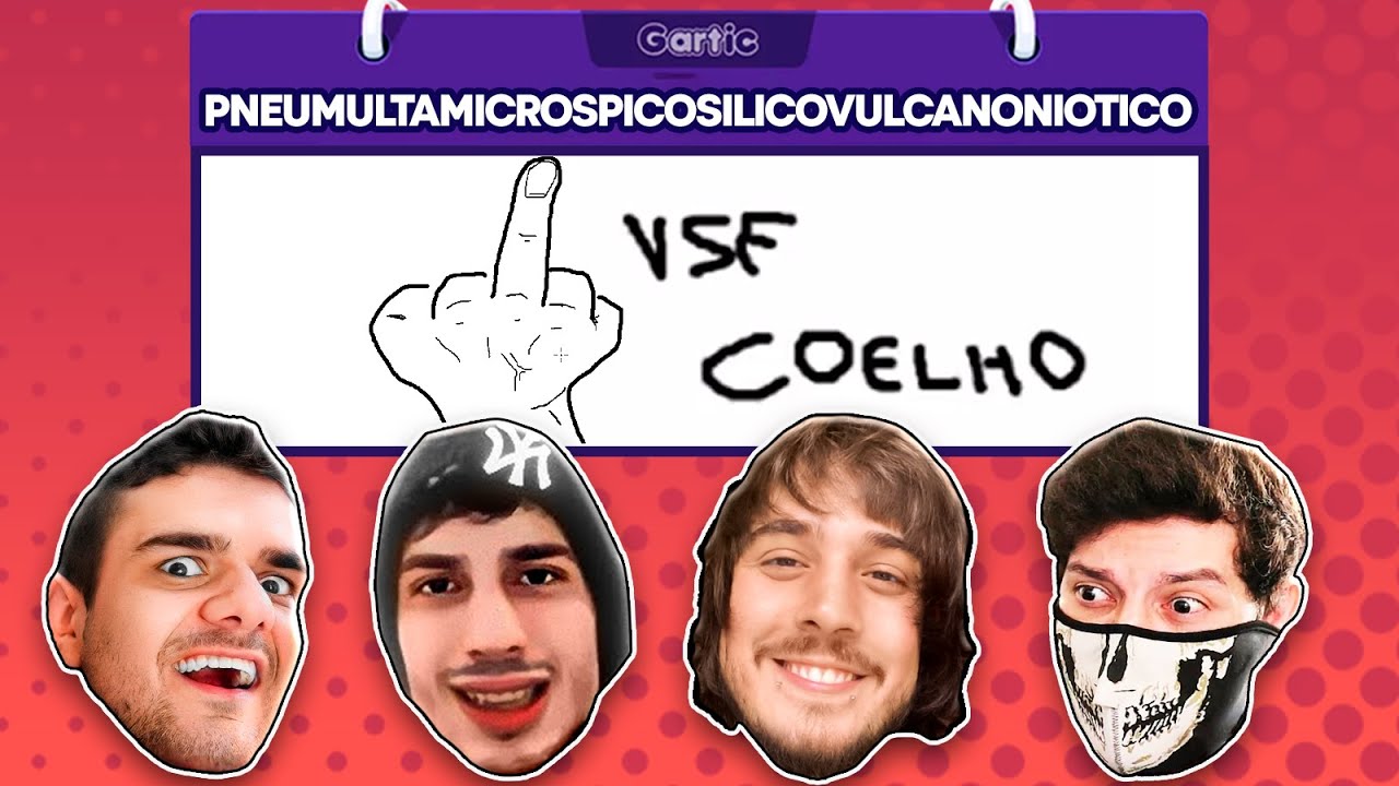 ERREI DE NOVO CHAMANDO OS GURI PRA JOGAR GARTIC PHONE - c/ Coelho, Vx, Fujinuma, Juh e Teger
