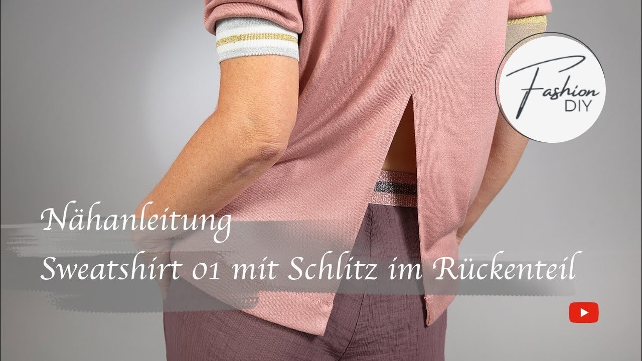 Sweatshirt - mit Schlitz im Rückenteil