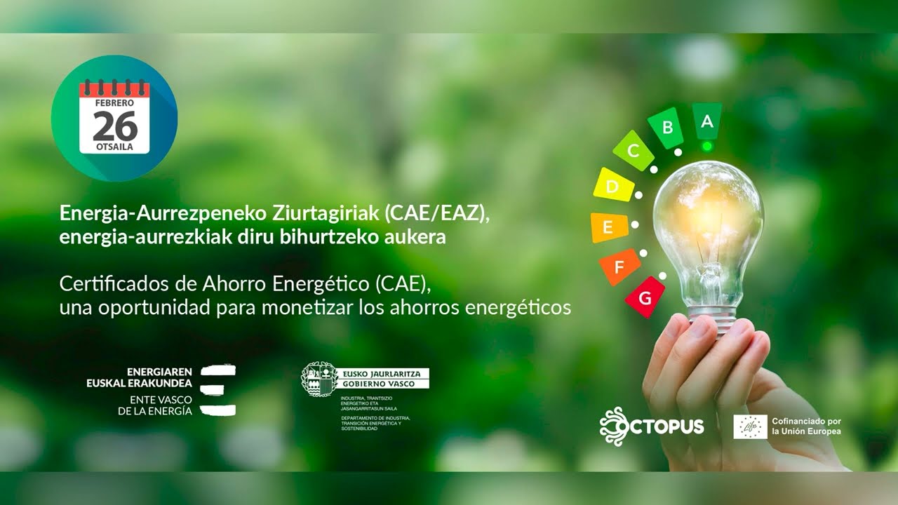 Jardunaldia CAE Ziurtagiriak. // Jorjada Certificados de Ahorro Energético CAE