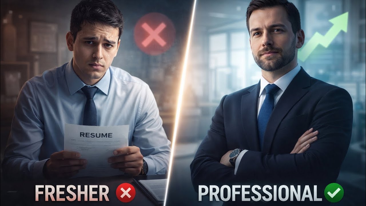 MOST COMMON INTERVIEW QUESTIONS WHERE FRESHERS LOSE — AND PROFESSIONALS WIN #interview 