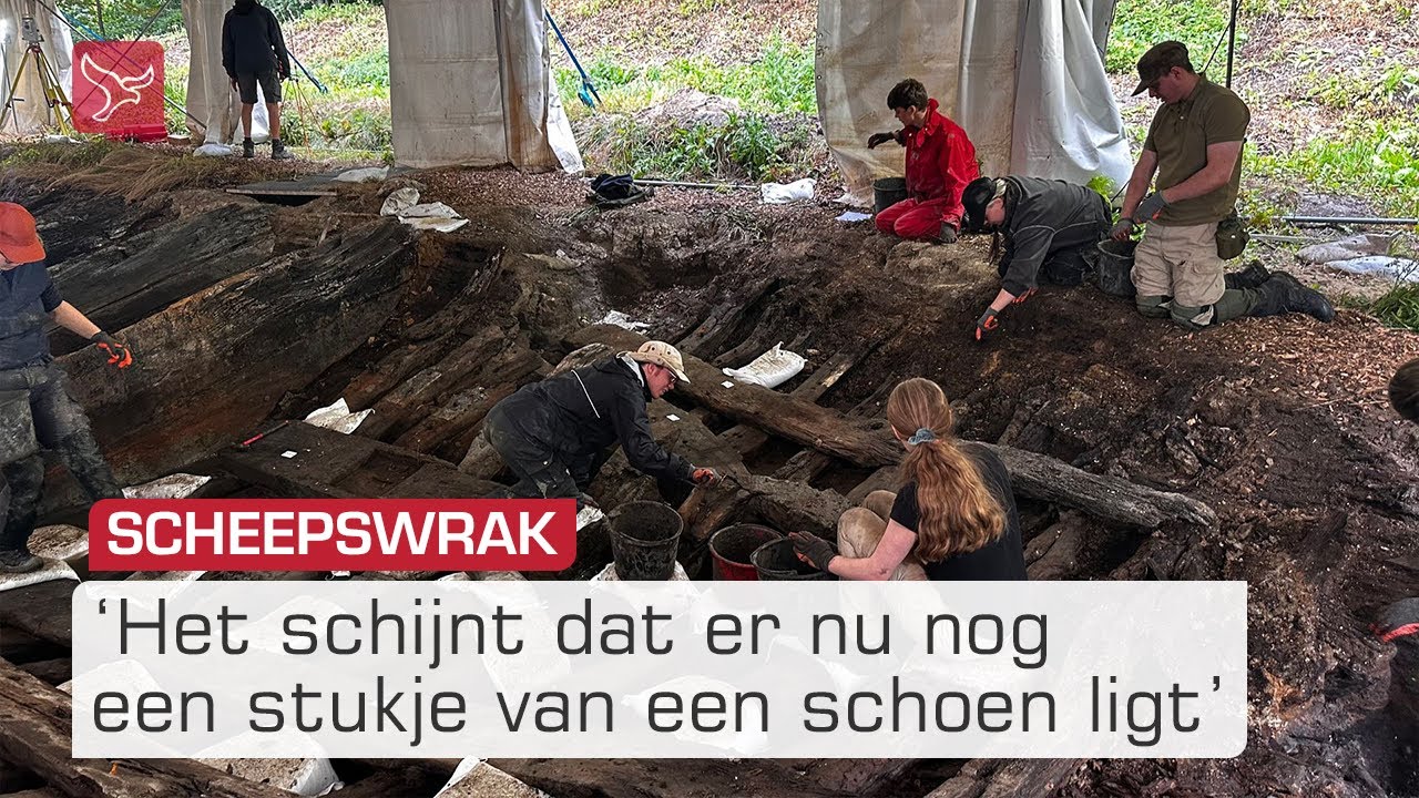 Studenten ronden archeologische opgraving scheepswrak af | Omroep Flevoland
