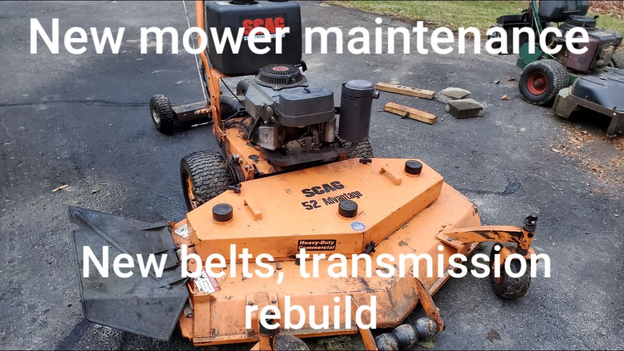 Working on my new Scag walk behind mower