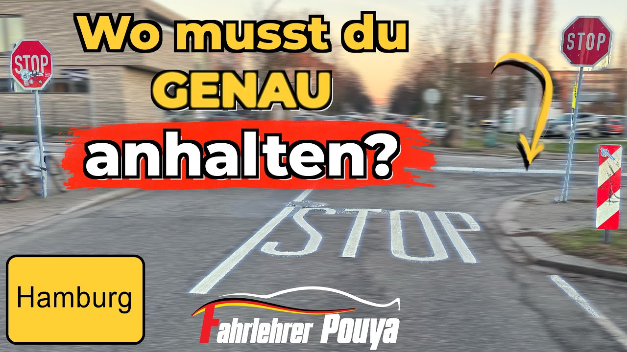 Stoppschild = Prüfungskiller? Haltelinie & Sichtlinie richtig verstehen