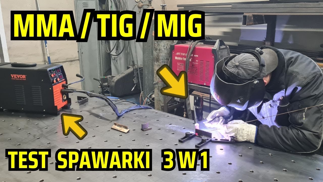 VEVOR Spawarka 3w1 MMA/TIG/MIG 30-200A