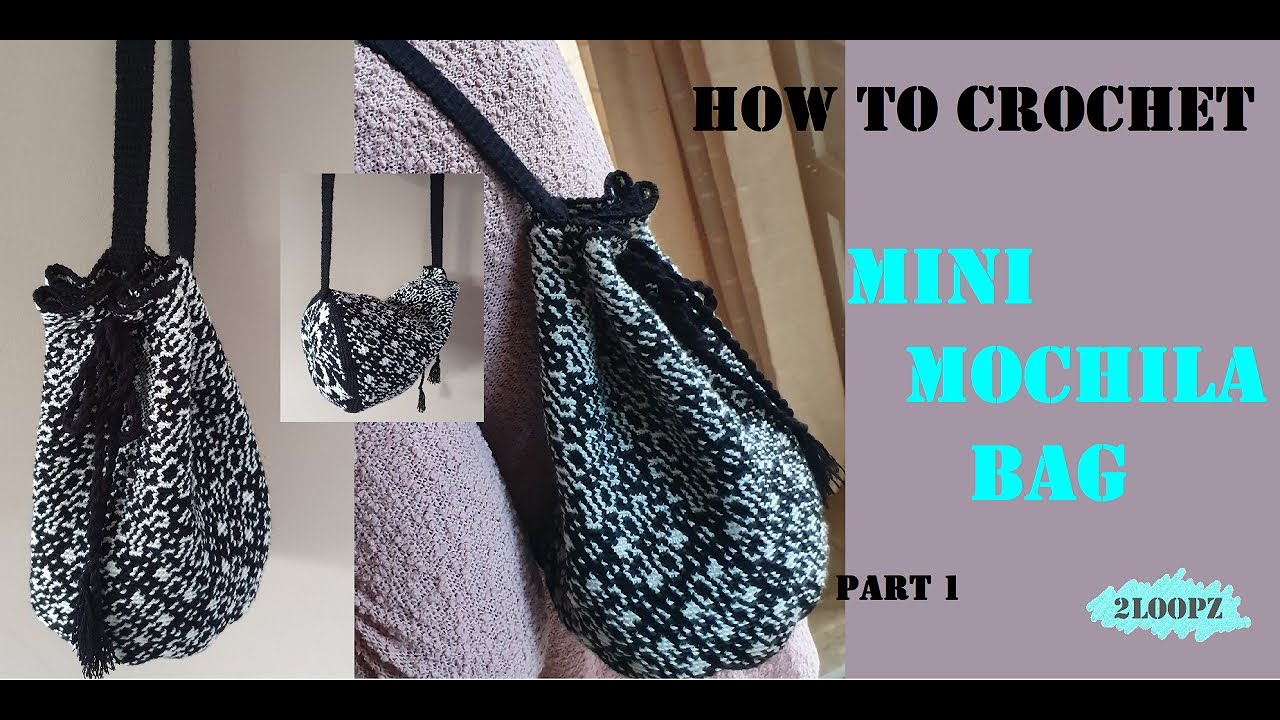 CROCHET TUTORIAL: How to Crochet MOCHILA BAG part 1