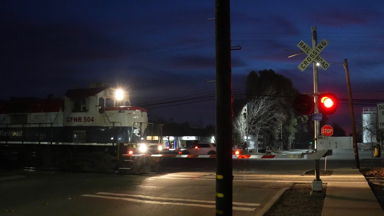 CFNR 504 Cortena Job Light Power Triple Engine South | Pendegast St. Railroad Crossing, Woodland CA