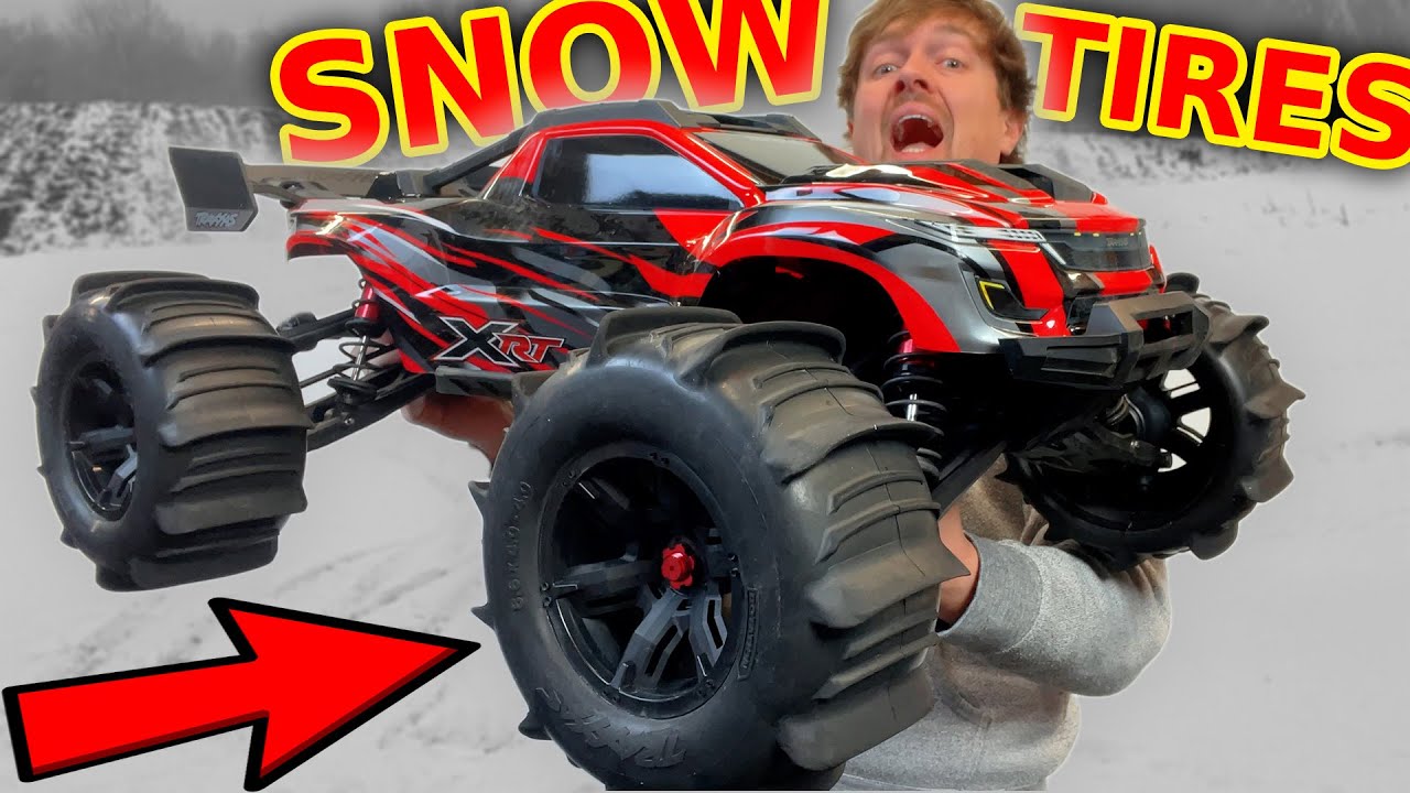 Самые отвратительные шины для радиоуправляемой машины — Traxxas XRT на снегу