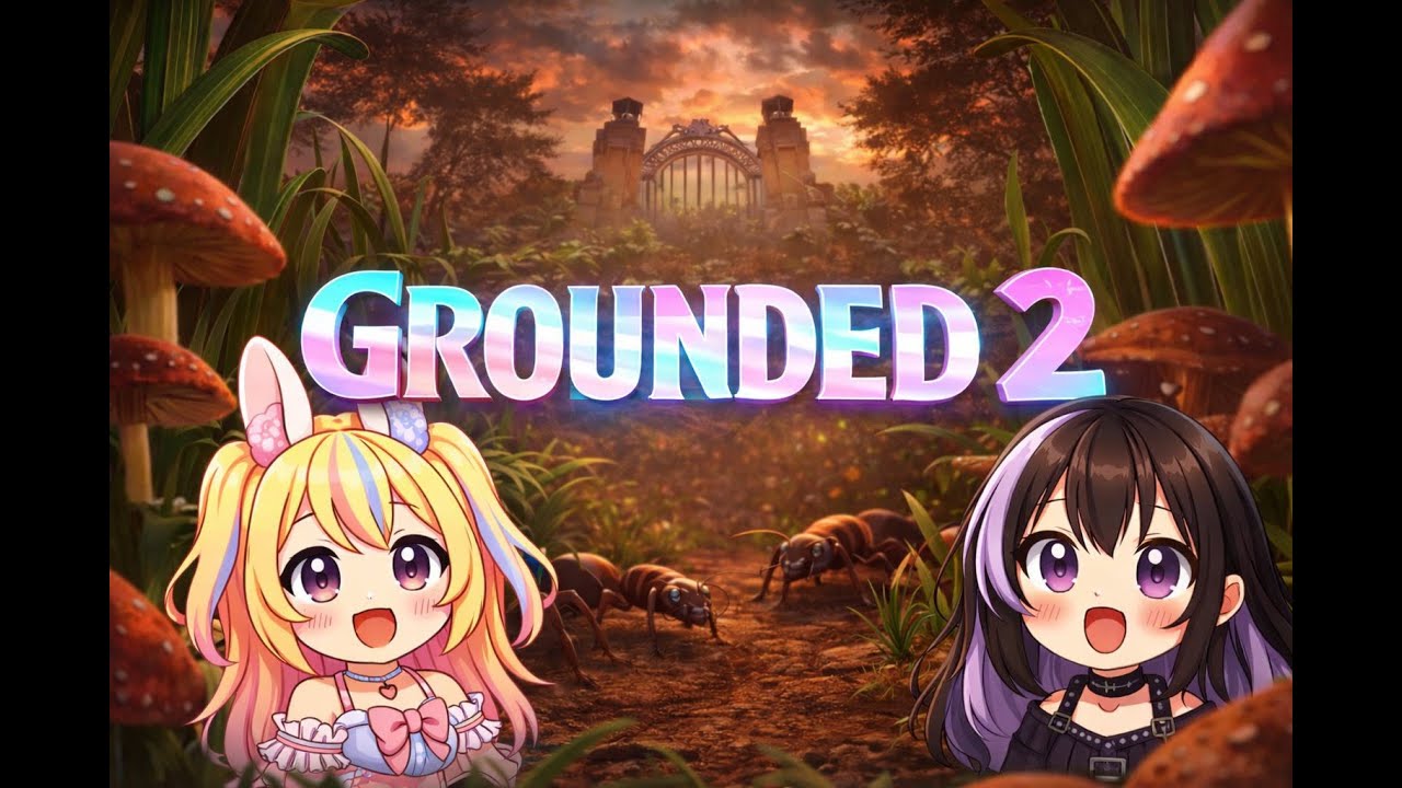 Streaming Grounded 2 with my wife and brother