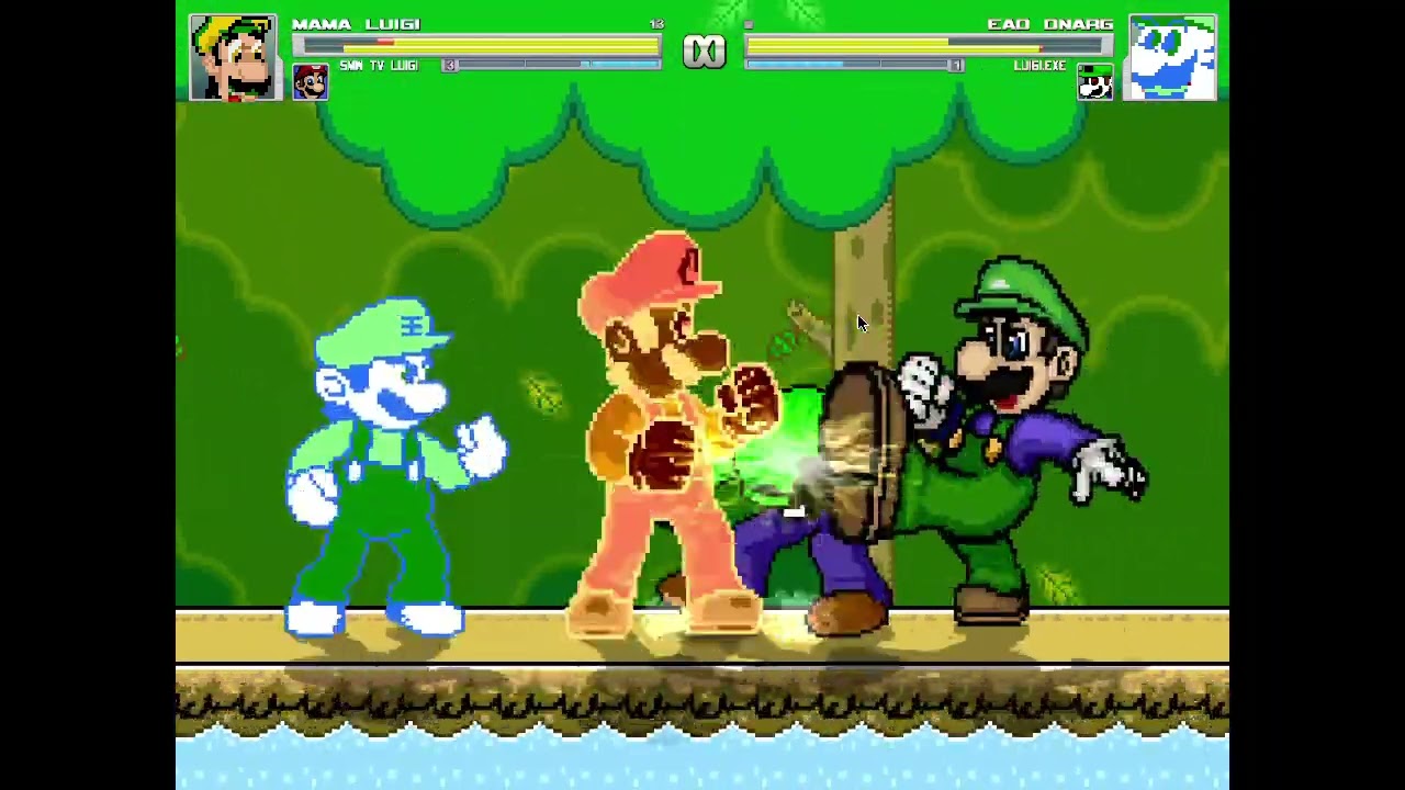 MUGEN Survival #20: SSB Mama Luigi(eu) e SMW TV Luigi(SM853)