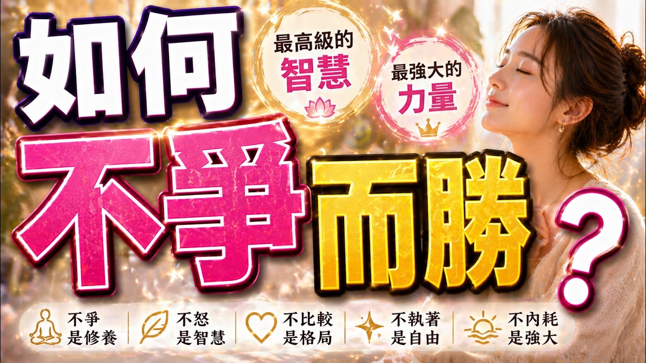 【情商-太玄經】-22-「你的曲則全，抱一為天下式」- 彎曲才能全勝？沒人挺你為何？為什麼越忍越氣？示弱其實最強？高EQ都假的？心累怎麼救？不爭怎麼贏？贏家都不爭？少做反而多得？你敢看自己嗎？