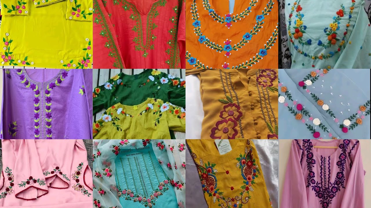 Embroidery Dresses Designs For Girls / Embroidery Dresses / Designing Ideas