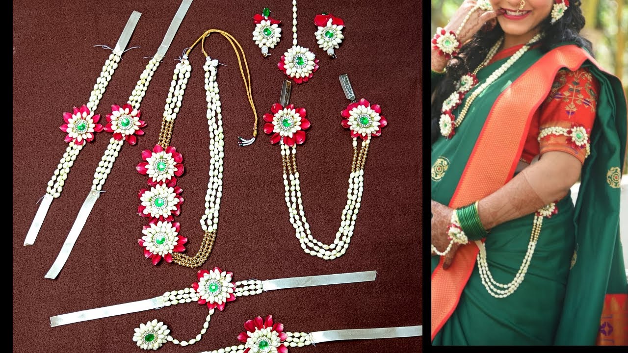 Real Flower Jewellery making for Wedding Haldi Baby Shower | Bridal Flower Jewellery  | madebymayuri