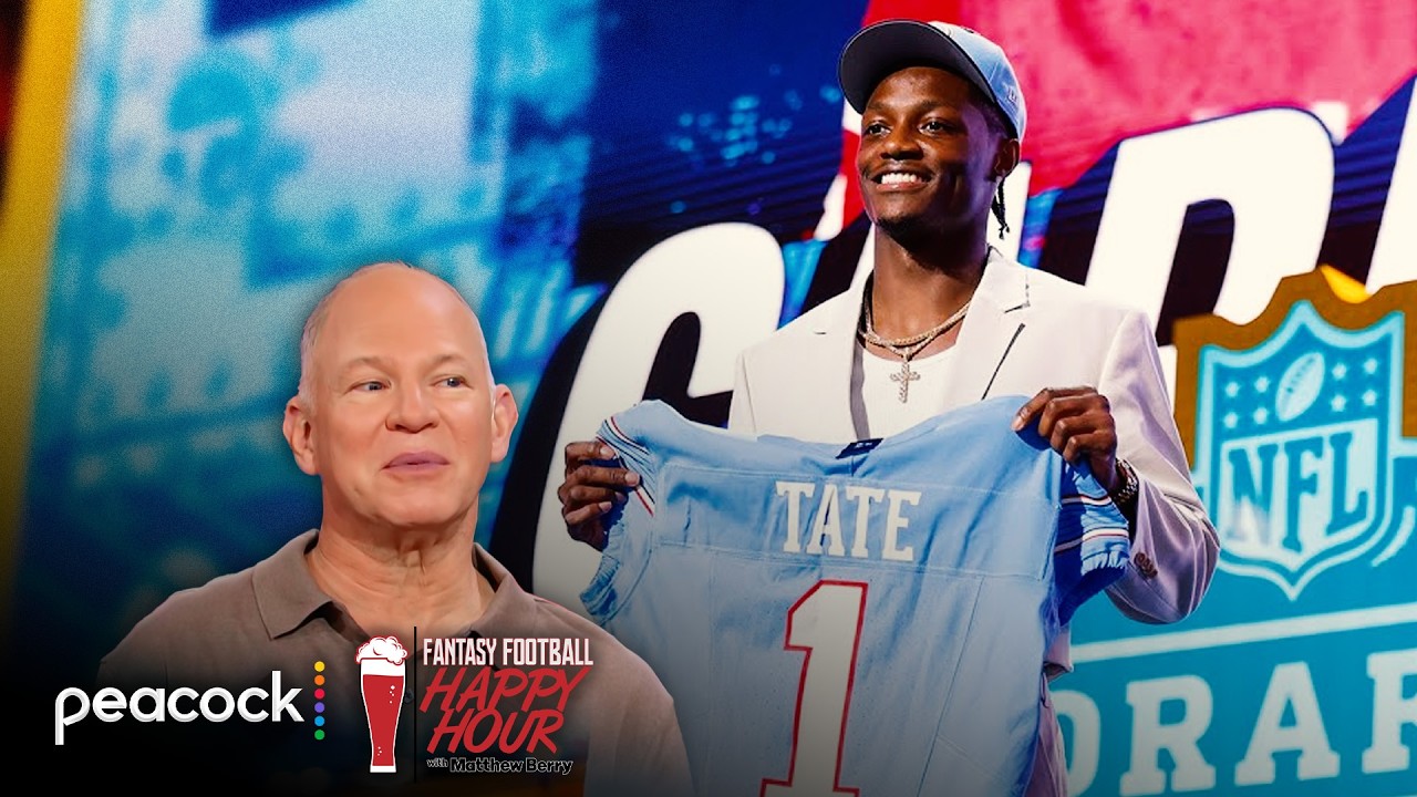 What to expect from Rookie receivers Tate, Jordan Tyson? | Fantasy Football Happy Hour | NFL on NBC
