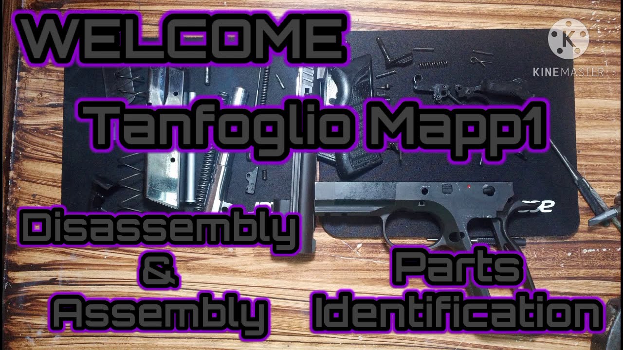 Tanfoglio Map1 FS 9mm Disassembly & Assembly & Parts Identification