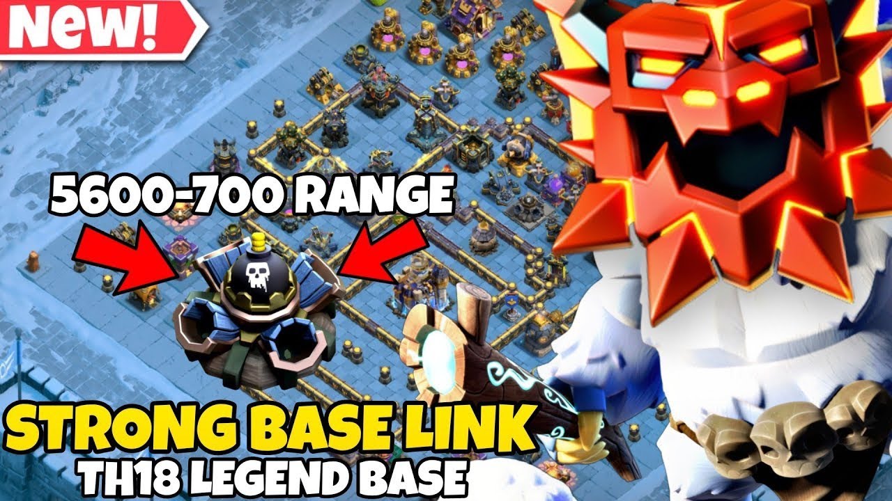2026 New Th18 Legend Base Copy Link | Town Hall 18 Legend League Base