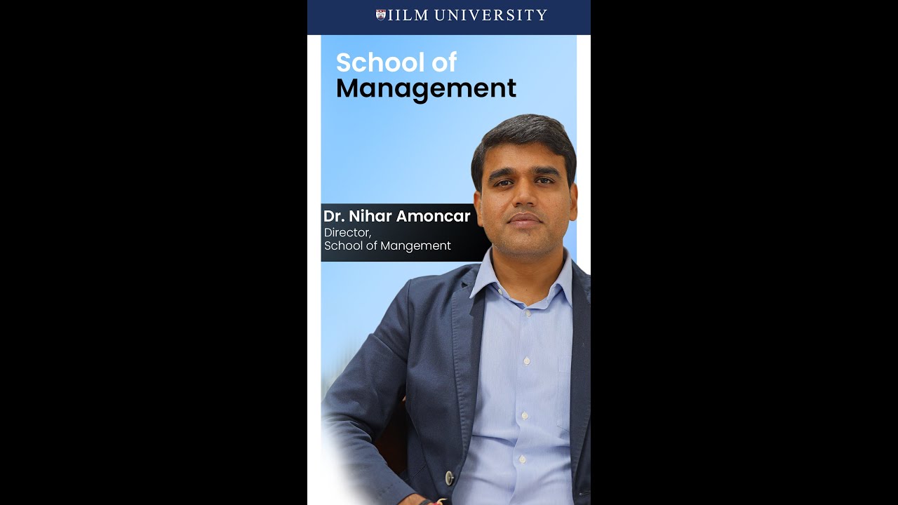 Dr. Nihar, Director, School of Management, Greater Noida  #iilm #iilmuniversity