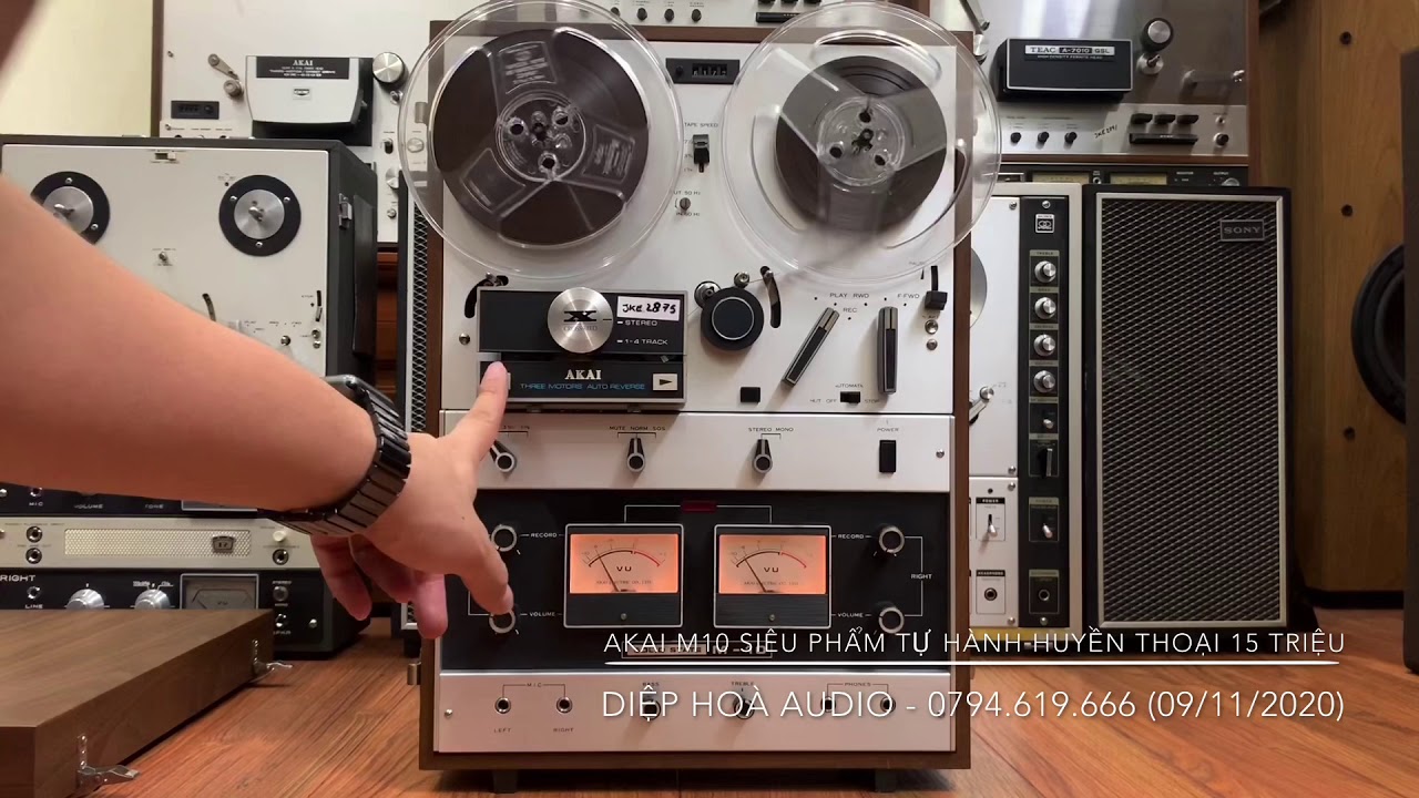 💯 Đầu băng cối Akai M10 huyền thoại rất đẹp-ruột gan sáng bóng như vừa xuất xưởng! (09/11/2020)