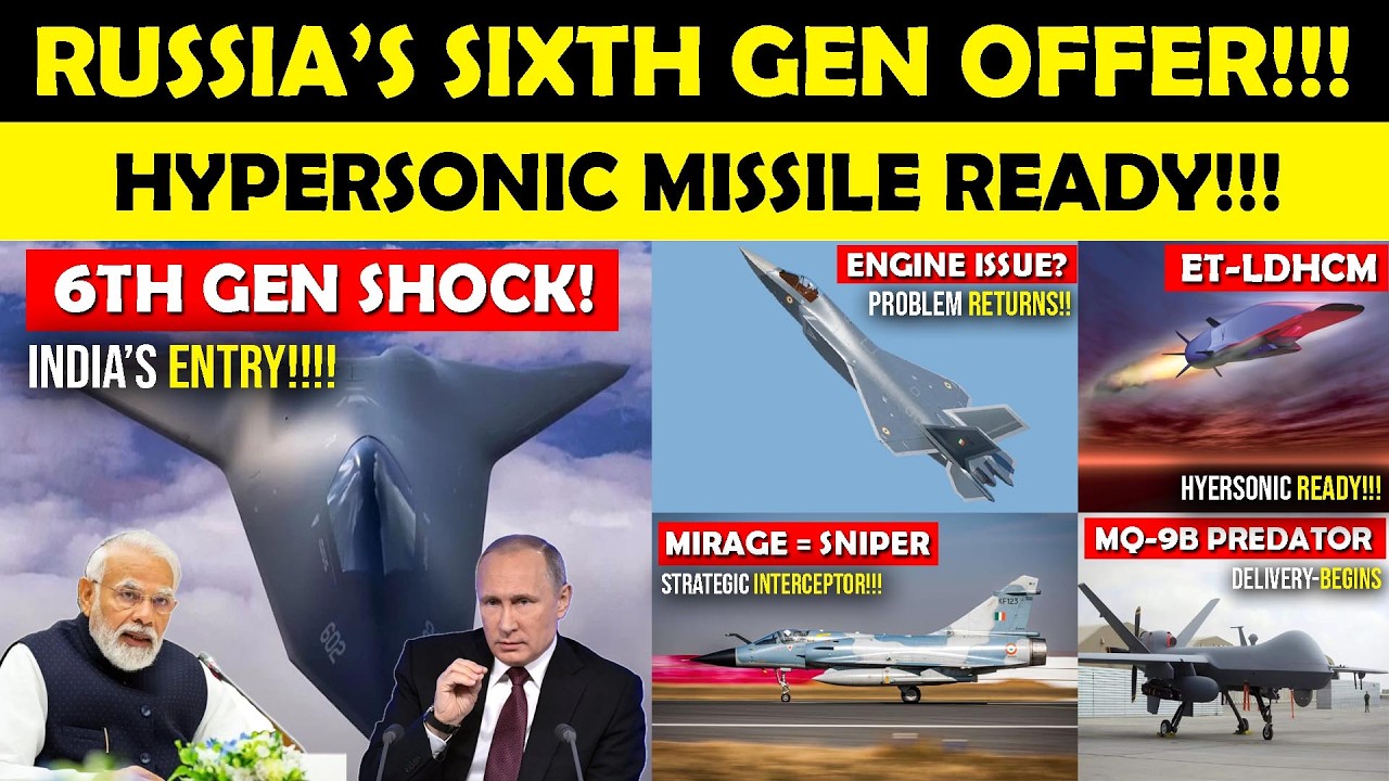 AMCA Engine Problem Returns?,Hypersonic Missile Big Update,Mirage 2000 Deadly Upgrade,6th Gen Shock!