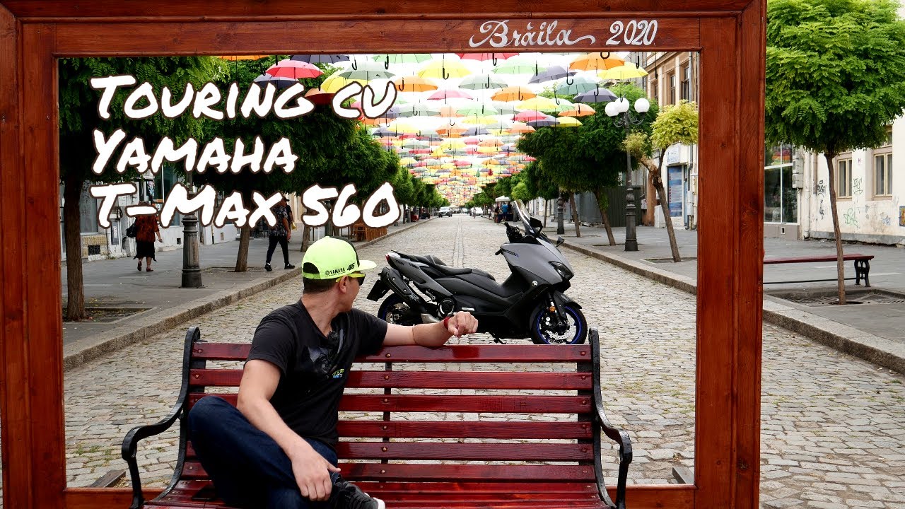 Cum este să faci touring cu maxi scuterul în România . Yamaha T-Max 560