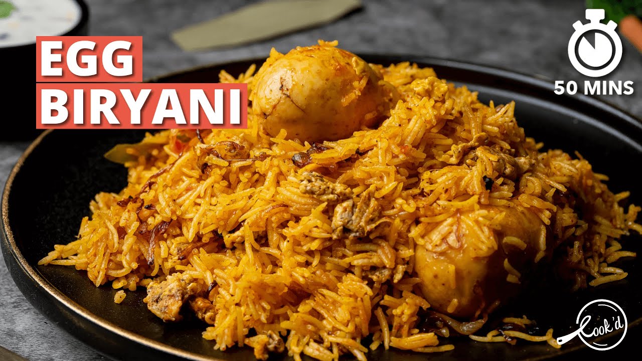 Egg Dum Biryani Recipe | Basmati Rice Special Egg Biryani  | Cookd