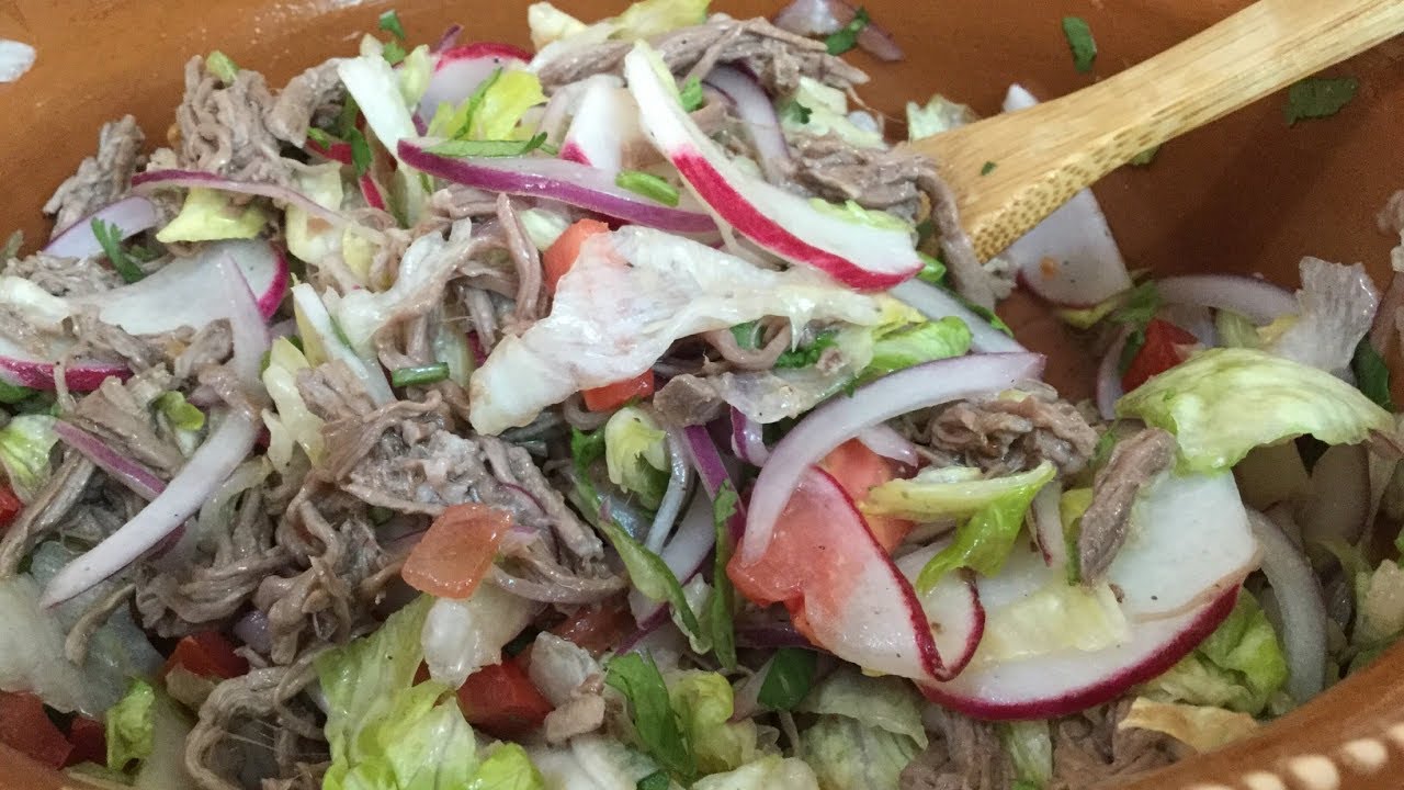 SALPICÓN de res/ENSALADA mexicana