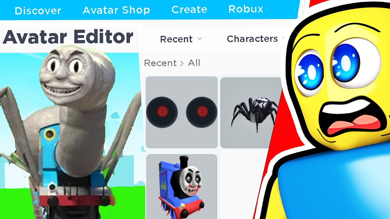 I Made The *SCARIEST* THOMAS.EXE Avatar... (Choo Choo Thomas Roblox Avatar)