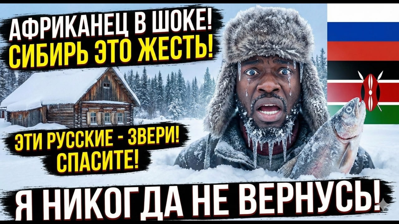 АФРИКАНЕЦ впервые увидел -40°C в Сибири — Зачем вы его туда ПРИВЕЗЛИ?! Крик о помощи! Это КОНЕЦ!