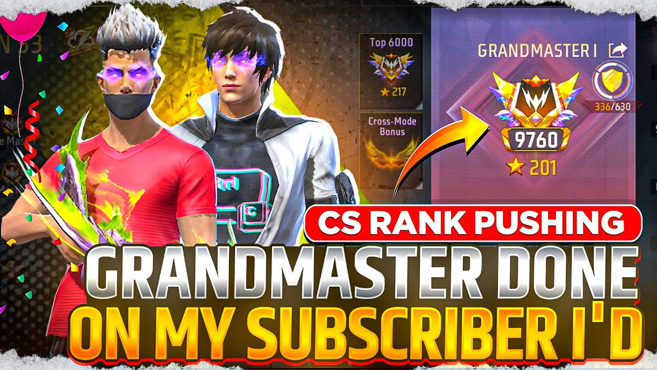 Road To Grandmaster In Cs rank 📈| Season 33 #freefire 