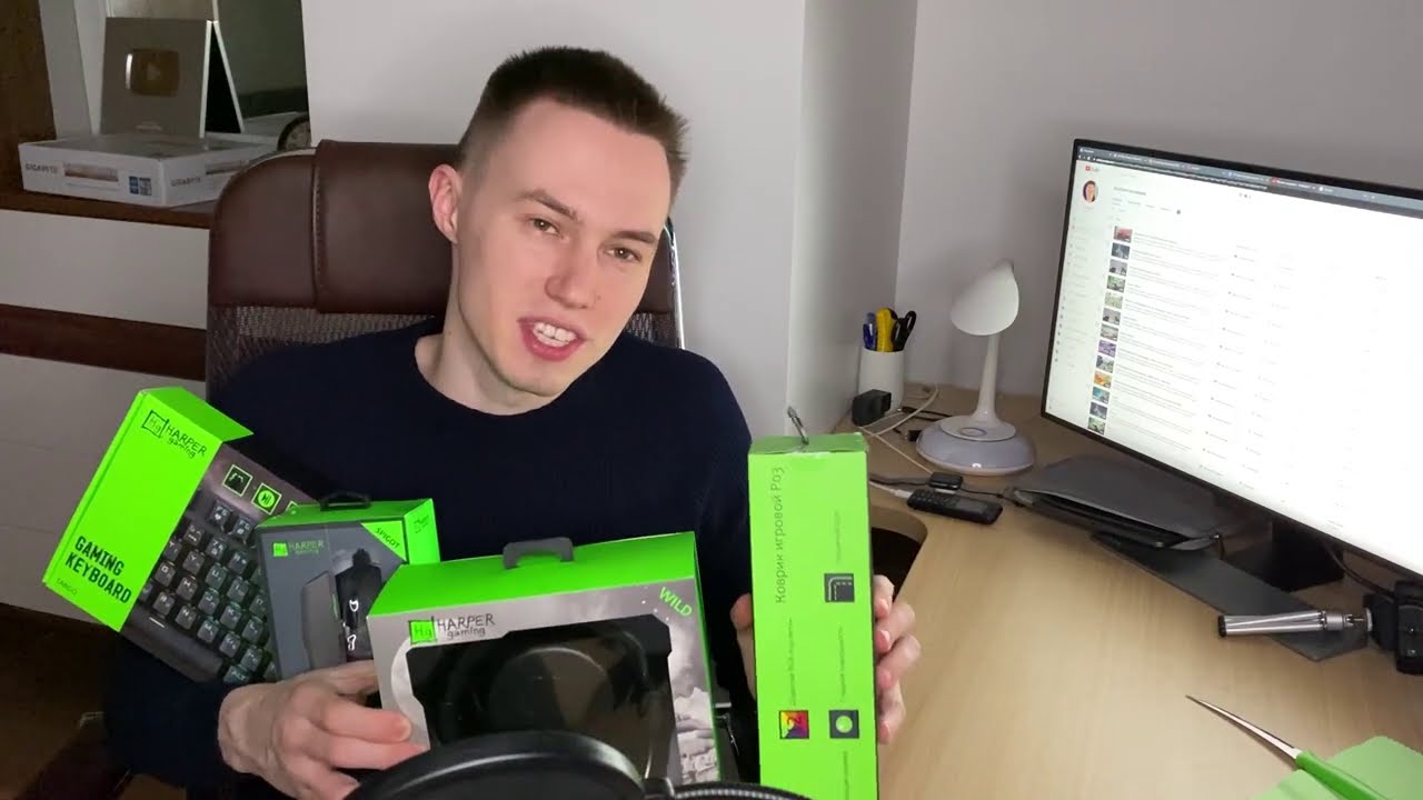 Обзор клавиатуры, наушников, мышки и коврика от Harper Gaming