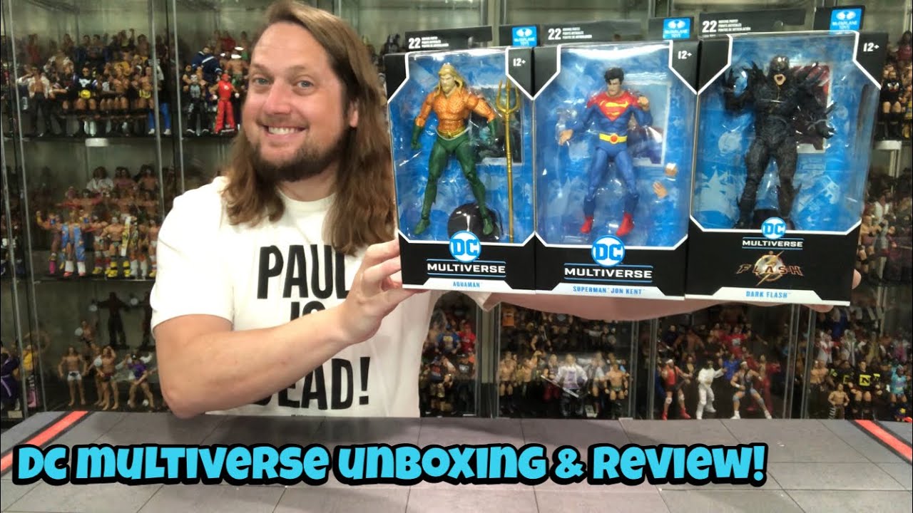 Aquaman, Superman & Dark Flash DC McFarlane Unboxing & Review!