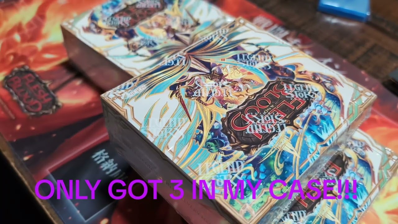 Only got three boxes in my case! #fleshandblood #fabtcg @fabtcg 