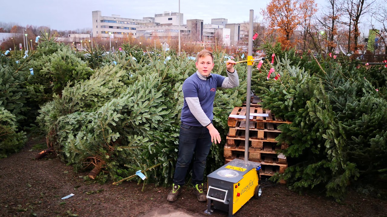 Easyfix kerstbomen bij Tuincenter Claes