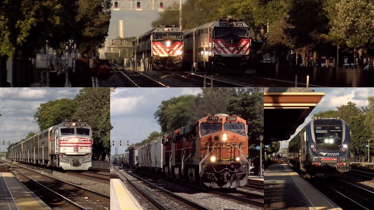 Train After Train on the BNSF Racetrack