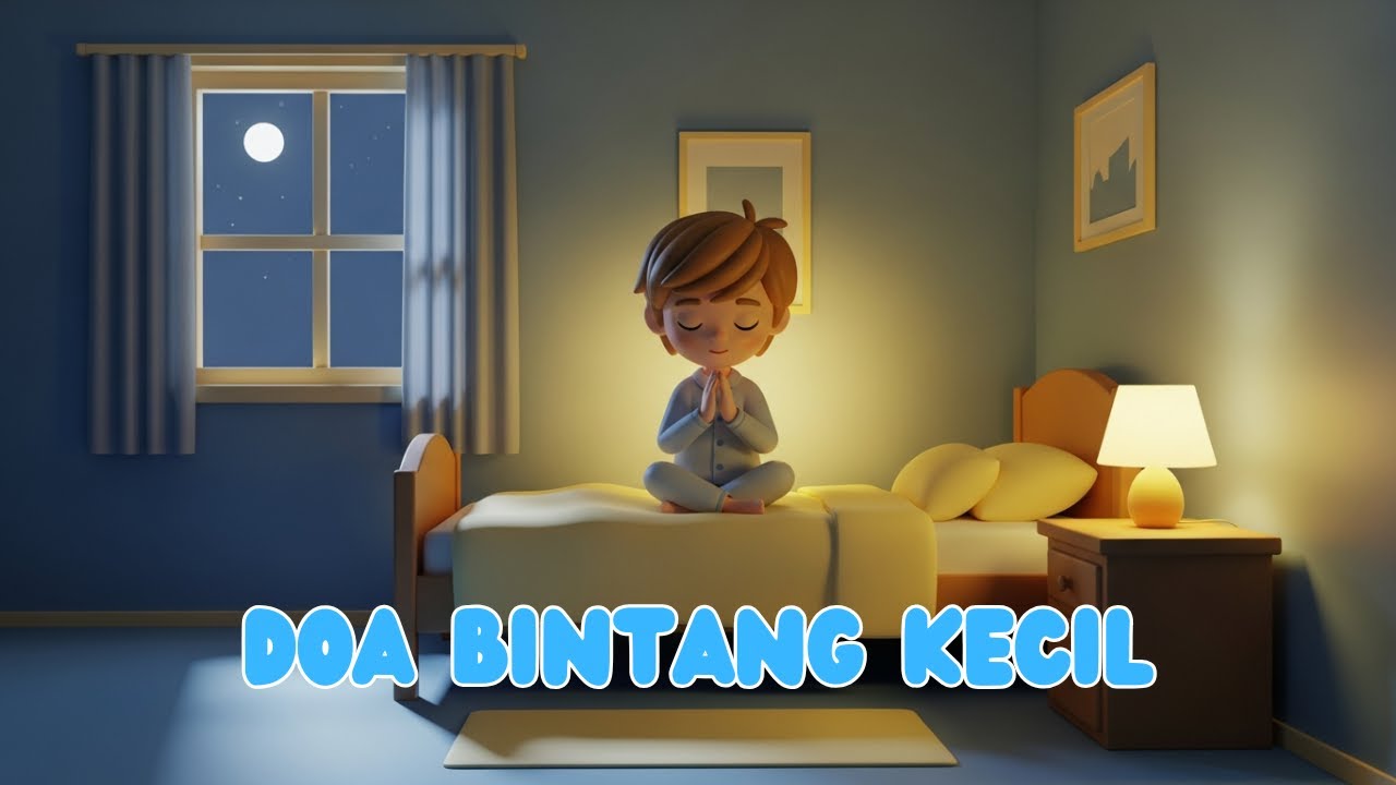 Doa Bintang Kecil 🌟 Lagu Doa Anak Sebelum Tidur | Lullaby 3D Menenangkan