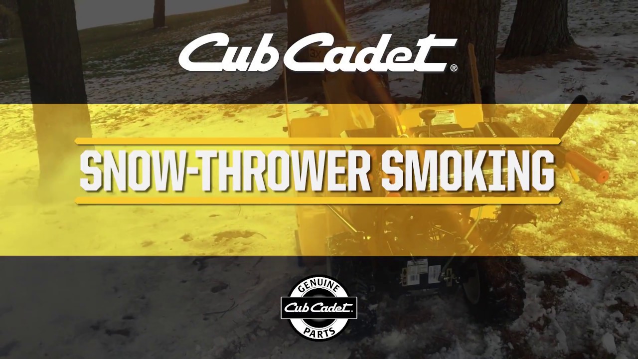 What to Do If Your Snow Thrower is Smoking