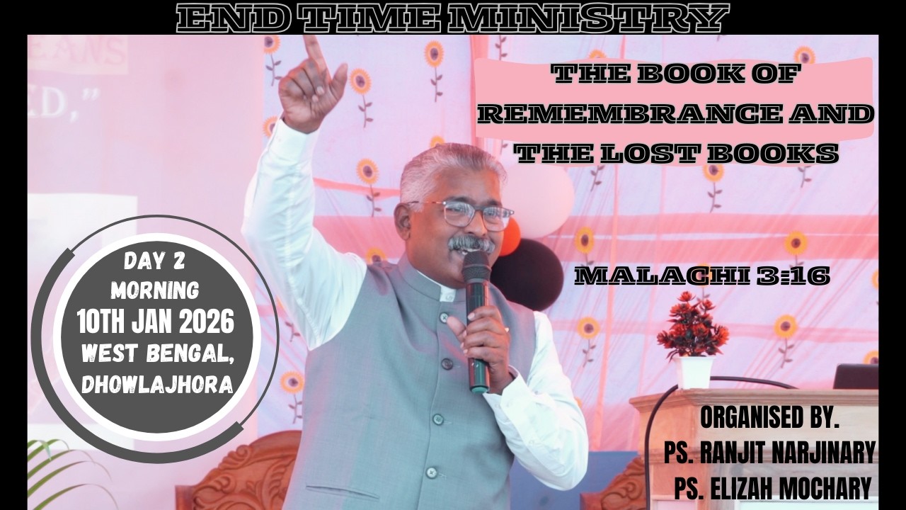 THE BOOK OF REMEMBRANCE AND THE LOST BOOKS || MALACHI 3:16 || APOSTLE SHEKAR DAVID || WEST BENGAL