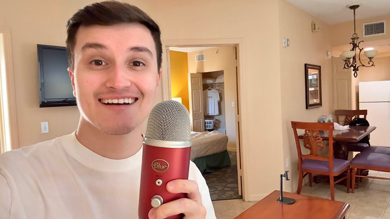 ASMR | Огромный обзор номера люкс в отеле 🛎️ (постукивание, царапание, шепот)