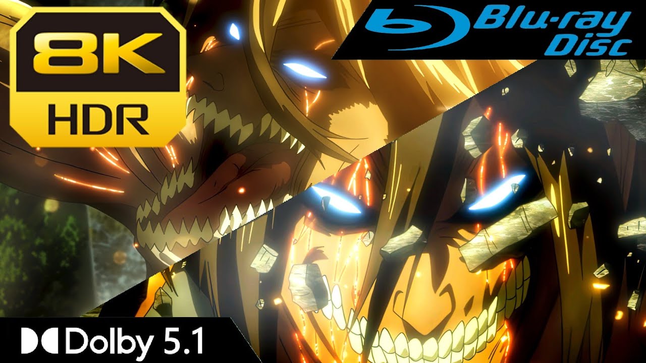 [8K HDR] Berserk Eren's Titan - Attack on Titan | Blu-Ray &bull; Dolby 5.1