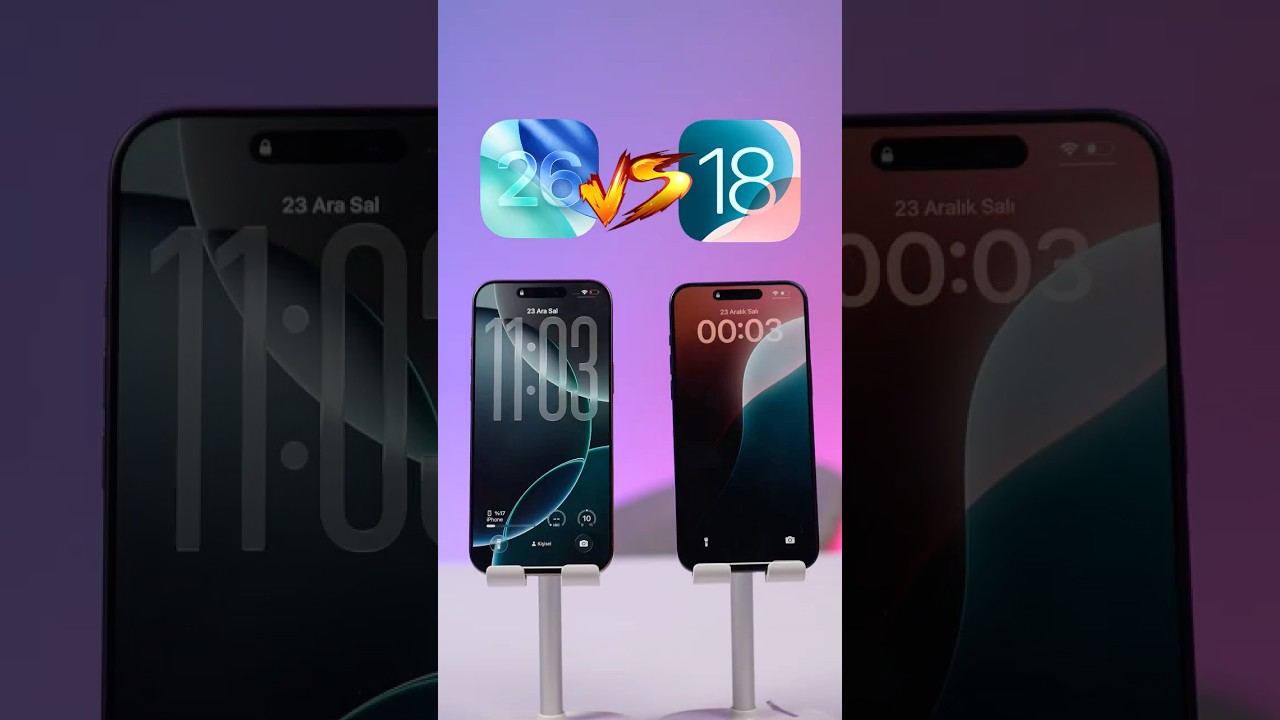 iOS 26 ve iOS 18'i karşılaştırdık! Neler değişti?