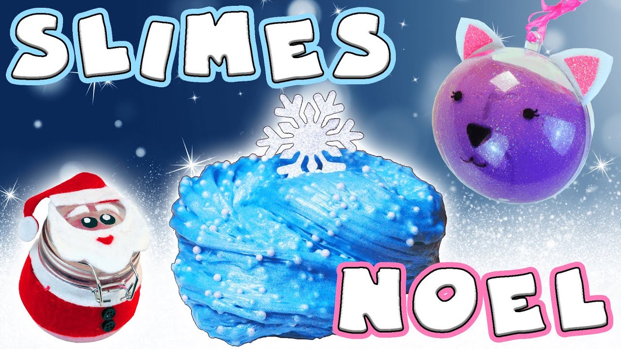 SLIMES SANS COLLE, SLIME CRUNCHY ET SLIME PAILLETTES